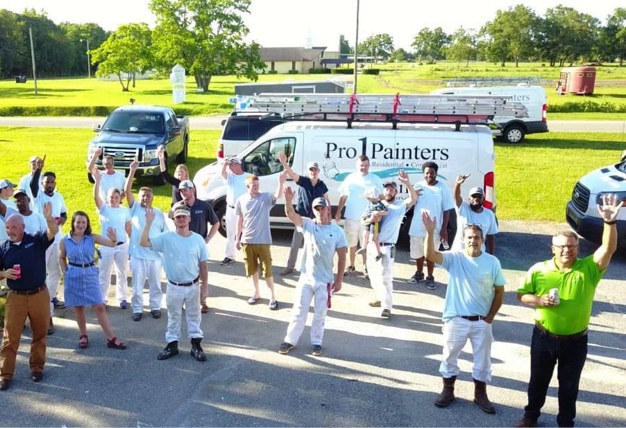 The Pro 1 Painters crew — family-owned since 2013