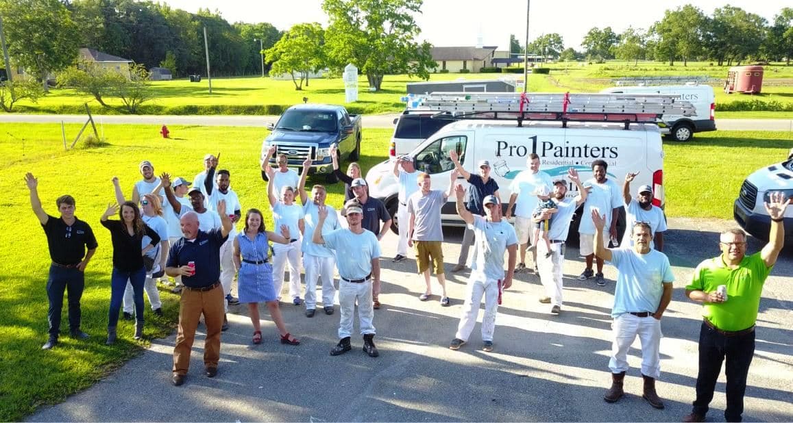 The Pro 1 Painters crew — family-owned since 2013