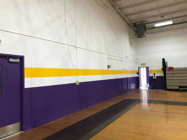 J.U. Blacksher High School Gym — institutional painting project by Pro 1 Painters