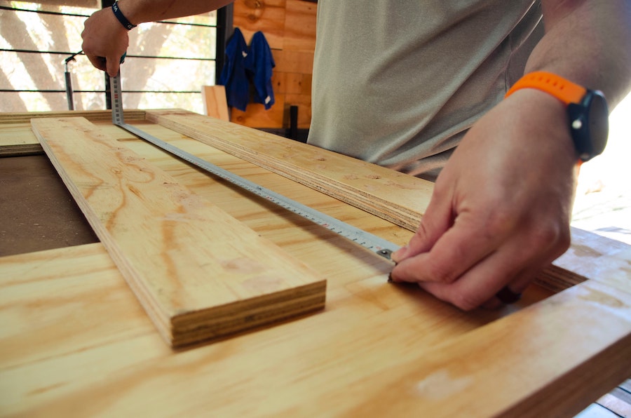 measuring wood